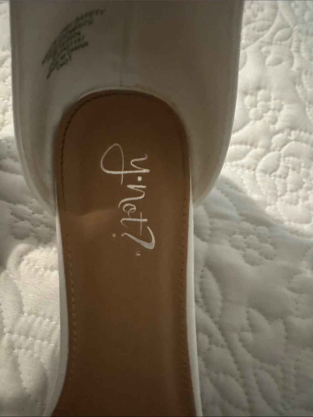 Girls' White Ankle-Strap Dress Heels